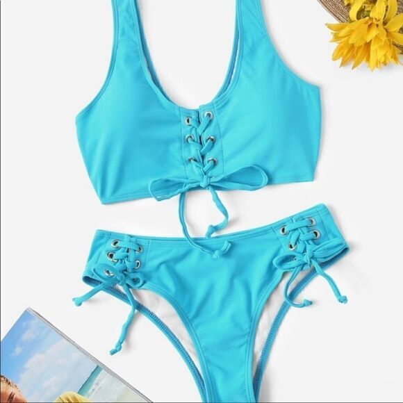 Lace  Up ‎ Bikini - Picture 3 of 14